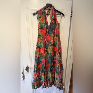 Farm Rio Anthropologie Brighton Maxi Dress Size Small